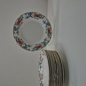 Royal Doulton Booths Floradora 8 3/8 in. Rimmed Soup Bowl